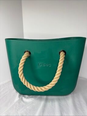 O Bag Rubber Green Tote